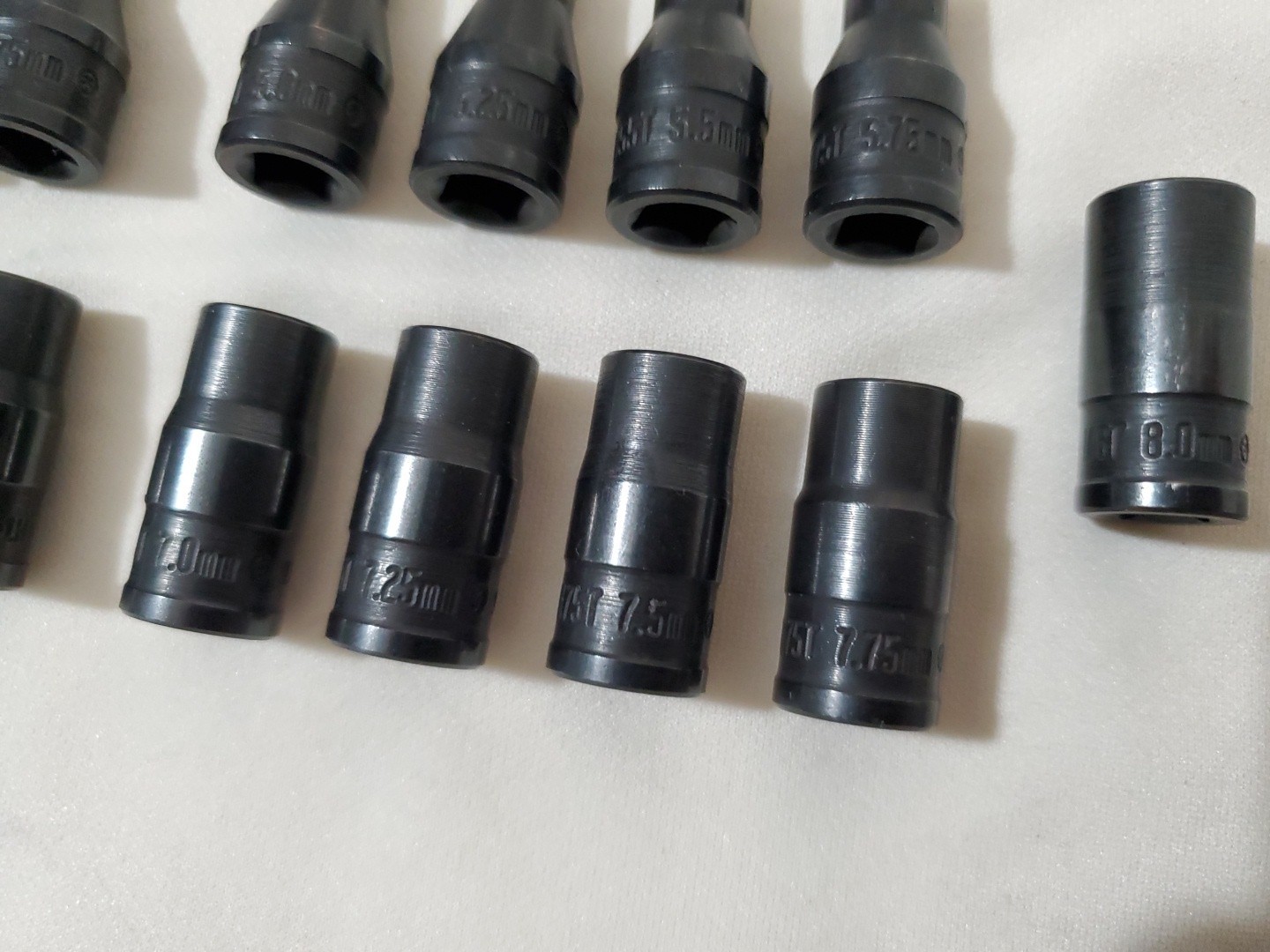 Mac Tools 13 Piece 1/4″ Drive Twist Socket Set Metric 4.0mm-8mm, (0.25″ grads)