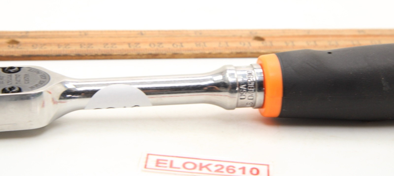 Snap-on FH80 3/8″ Standard Ratchet 80 Tooth Damage to Soft Grip Orange 9.5″ USA