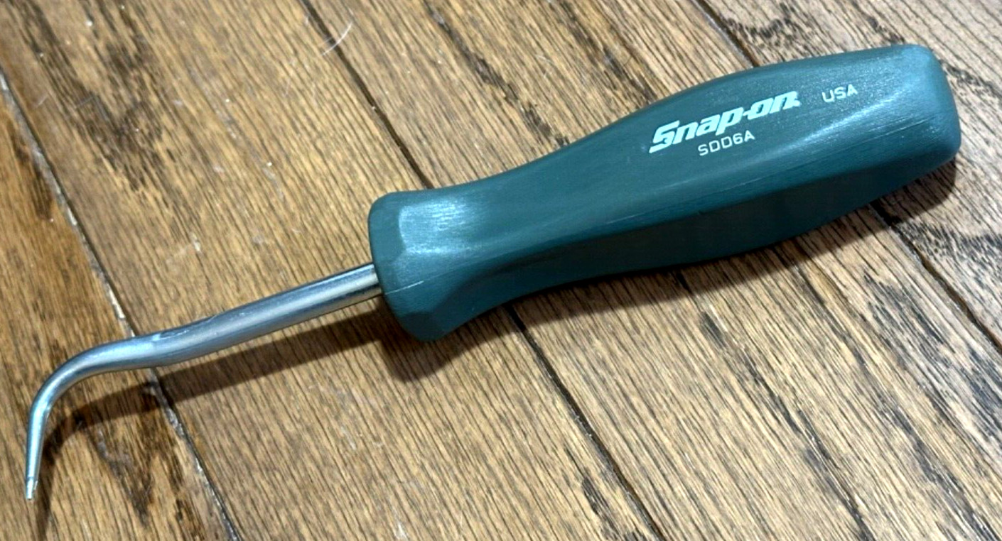 Snap On Tools COMBAT GREEN Cotter Key Radiator Hose Hook Pick Puller Seal Scribe