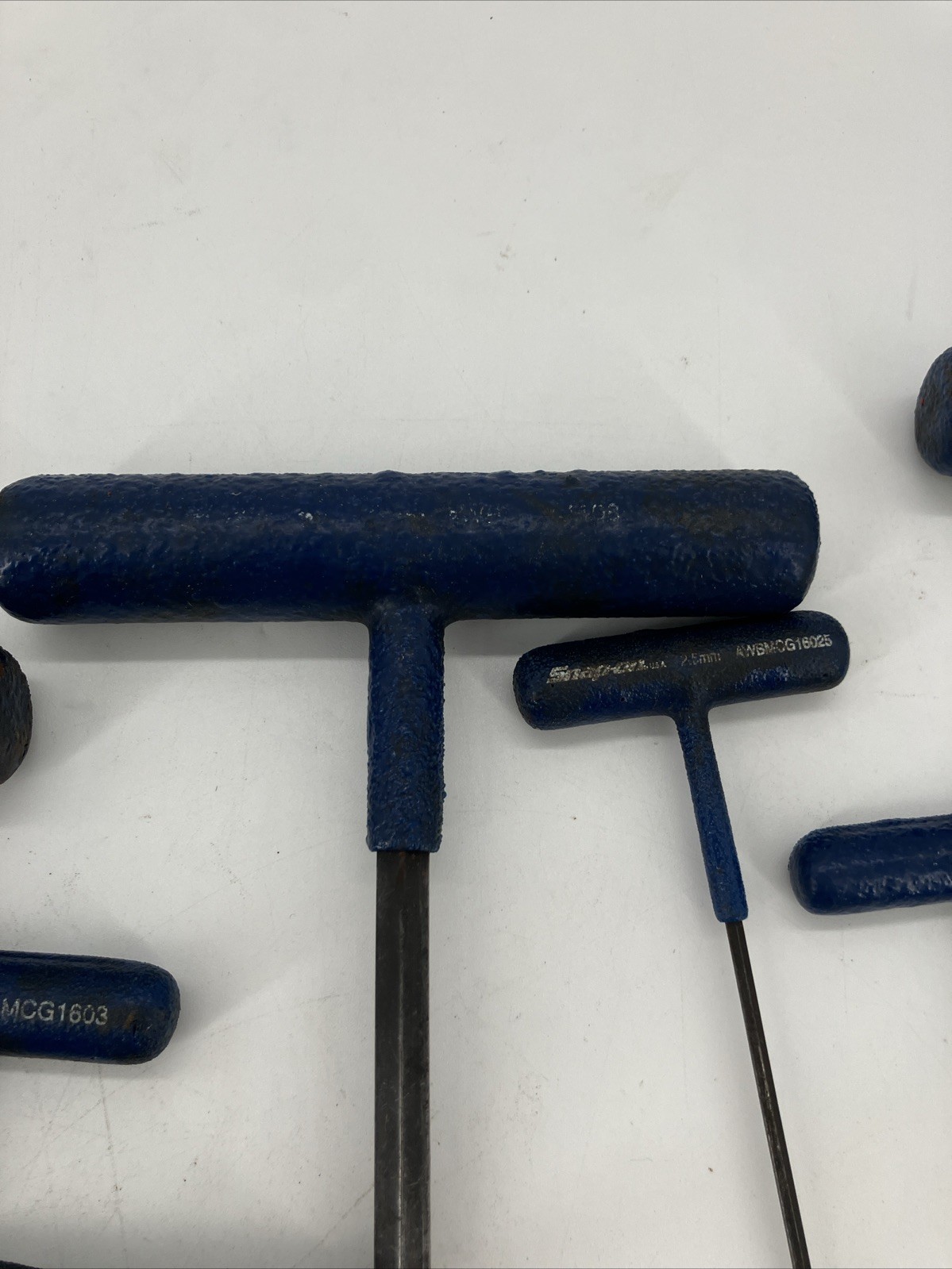Snap-on AWBMCG1600 Metric Ball-End T Handle Allen set Incomplete of 7