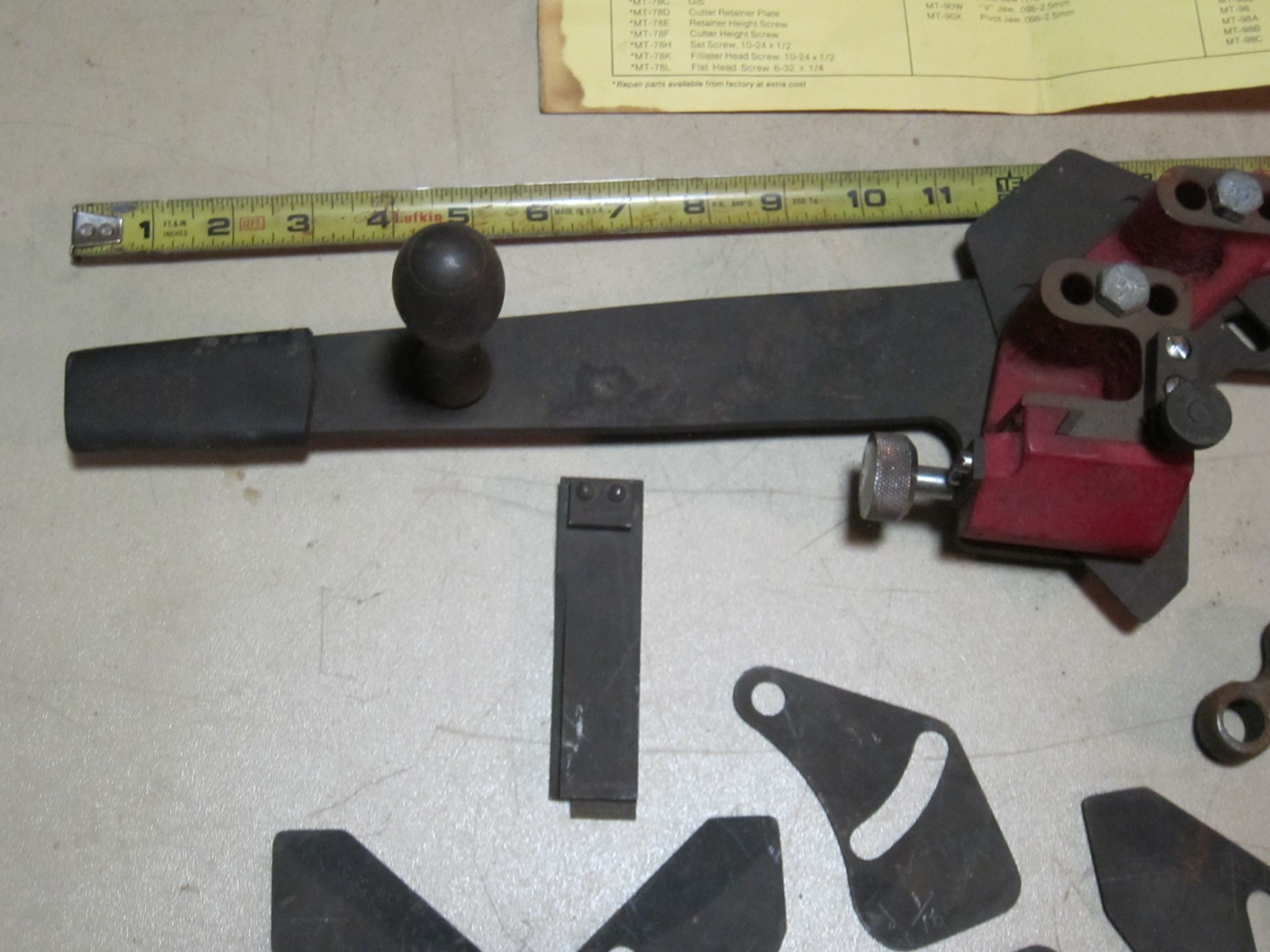 Sealed Power Piston Regrooving Tool MT-136, w/ GI-60 insert/Instructions, Used