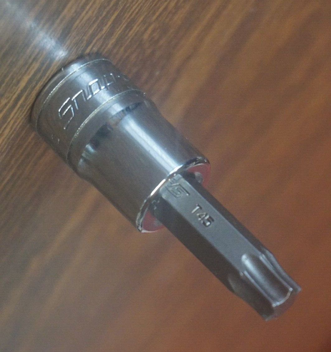 Super SNAP ON #FTX45E TORX T45, Bit & SOCKET DRIVER Standard Length – CLEAN