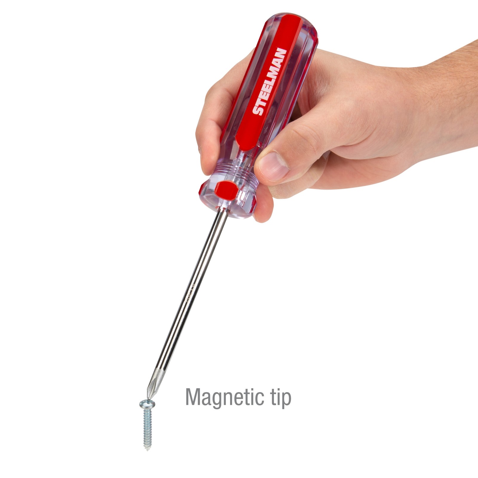 Steelman 16 Piece Clear Handle Slotted and Phillips Head Screwdriver Set 42051