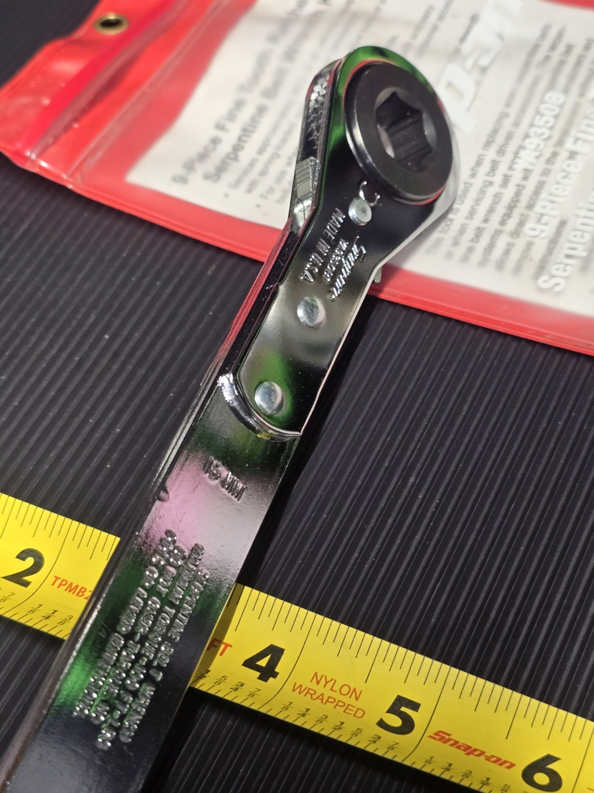 SNAP ON YA9350B1 SERPENTINE BELT PULLEY TENSIONER TOOL WITH ALL SOCKETS BRANDNEW
