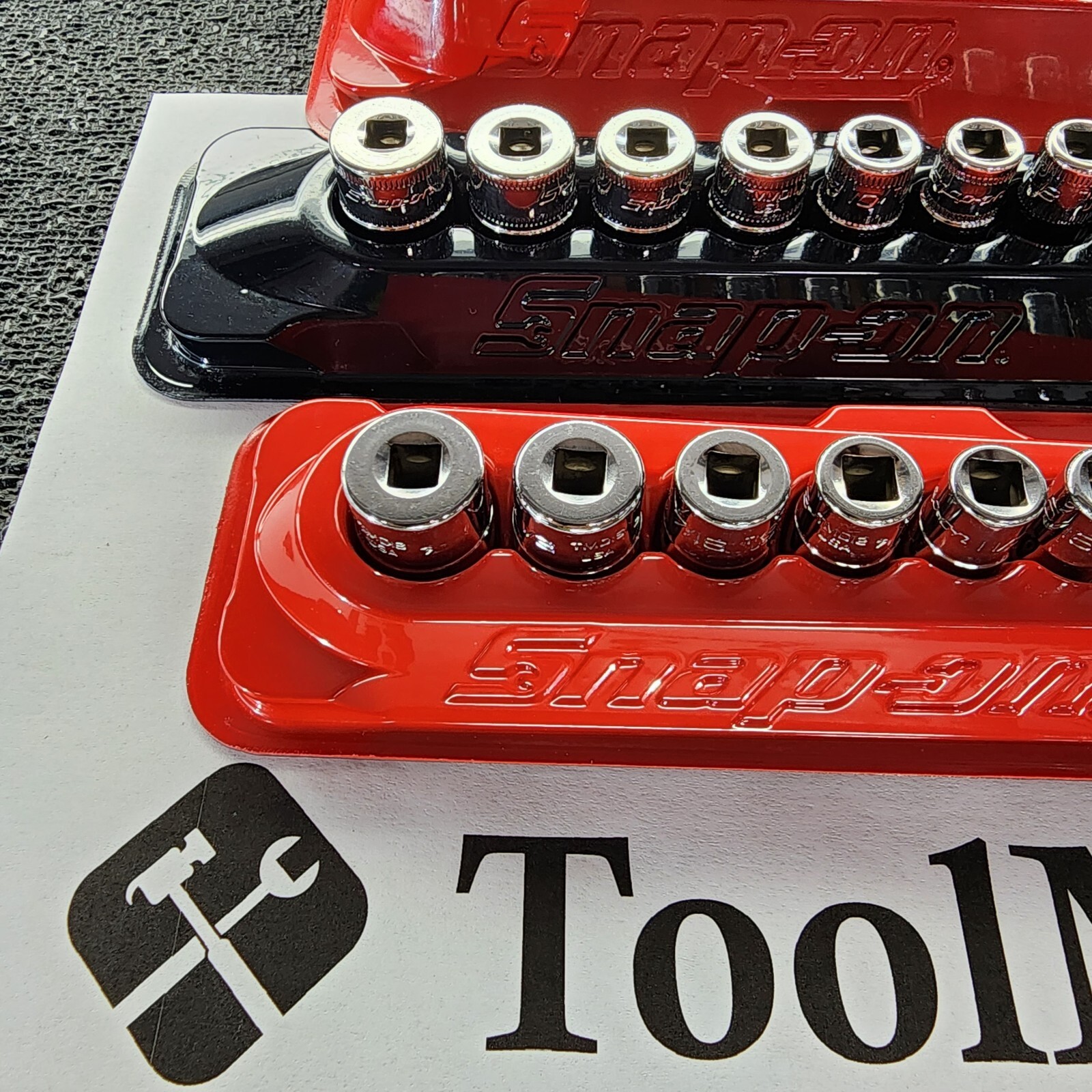 Snap-on Tools NEW 42pc 1/4″ Drive 12-POINT Metric & SAE Socket Set w/Mag Trays