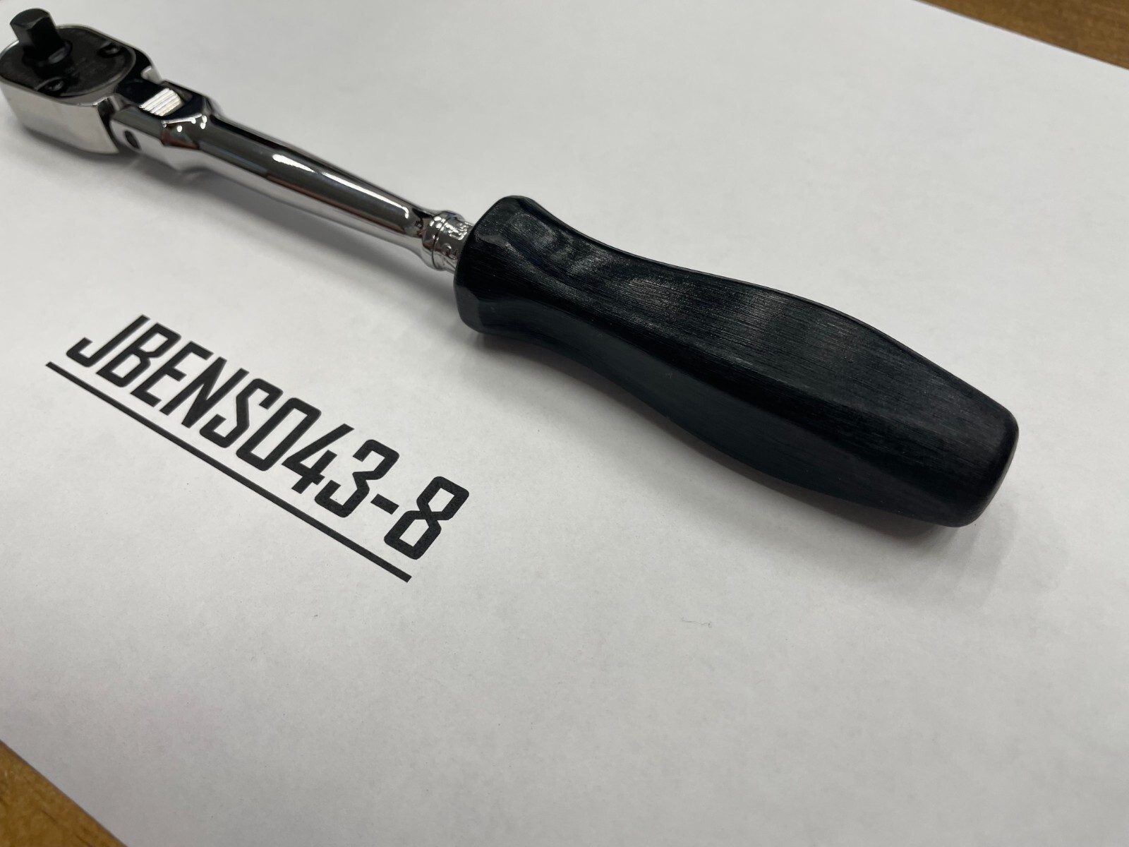 Snap-on Tools USA NEW BLACK 1/4″ Drive Hard Grip Long Flex Head Ratchet THLFD72