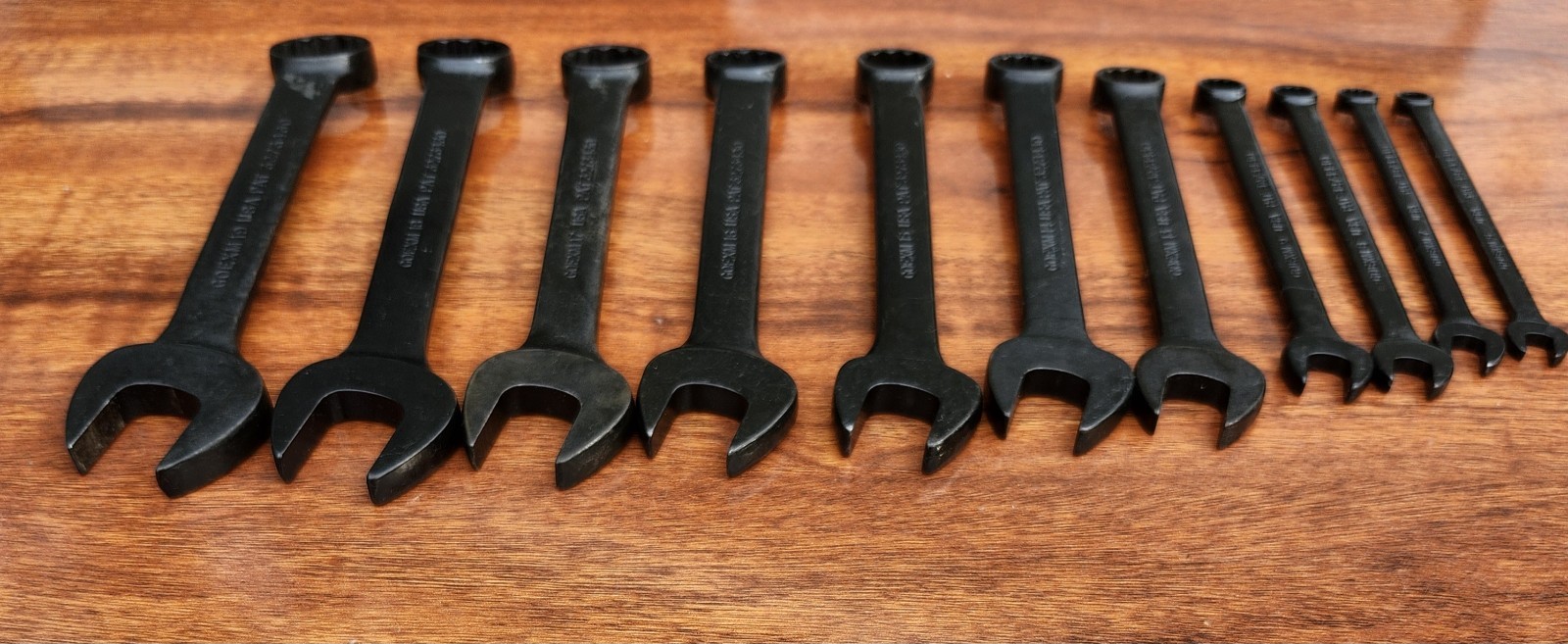 SNAP-ON GOEXM Black Metric Short Comb. Wrench Set 6-19mm USA MISSING 10 11 12