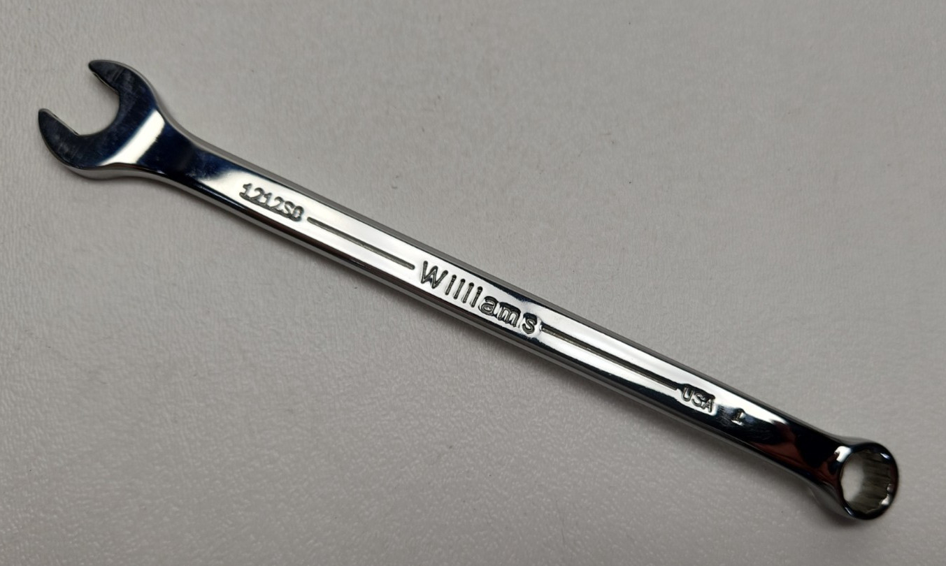 Williams SuperCombo Wrench 3/8″ – 1212SC Combination USA Made Vintage Tool Used