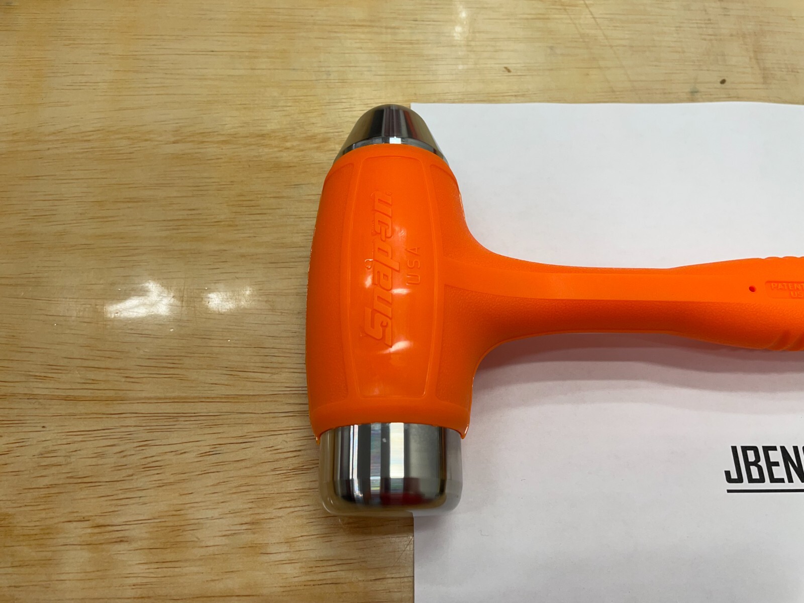 Snap-on Tools USA NEW ORANGE 32oz/900g Soft Grip Dead Blow Hammer HBBD32O
