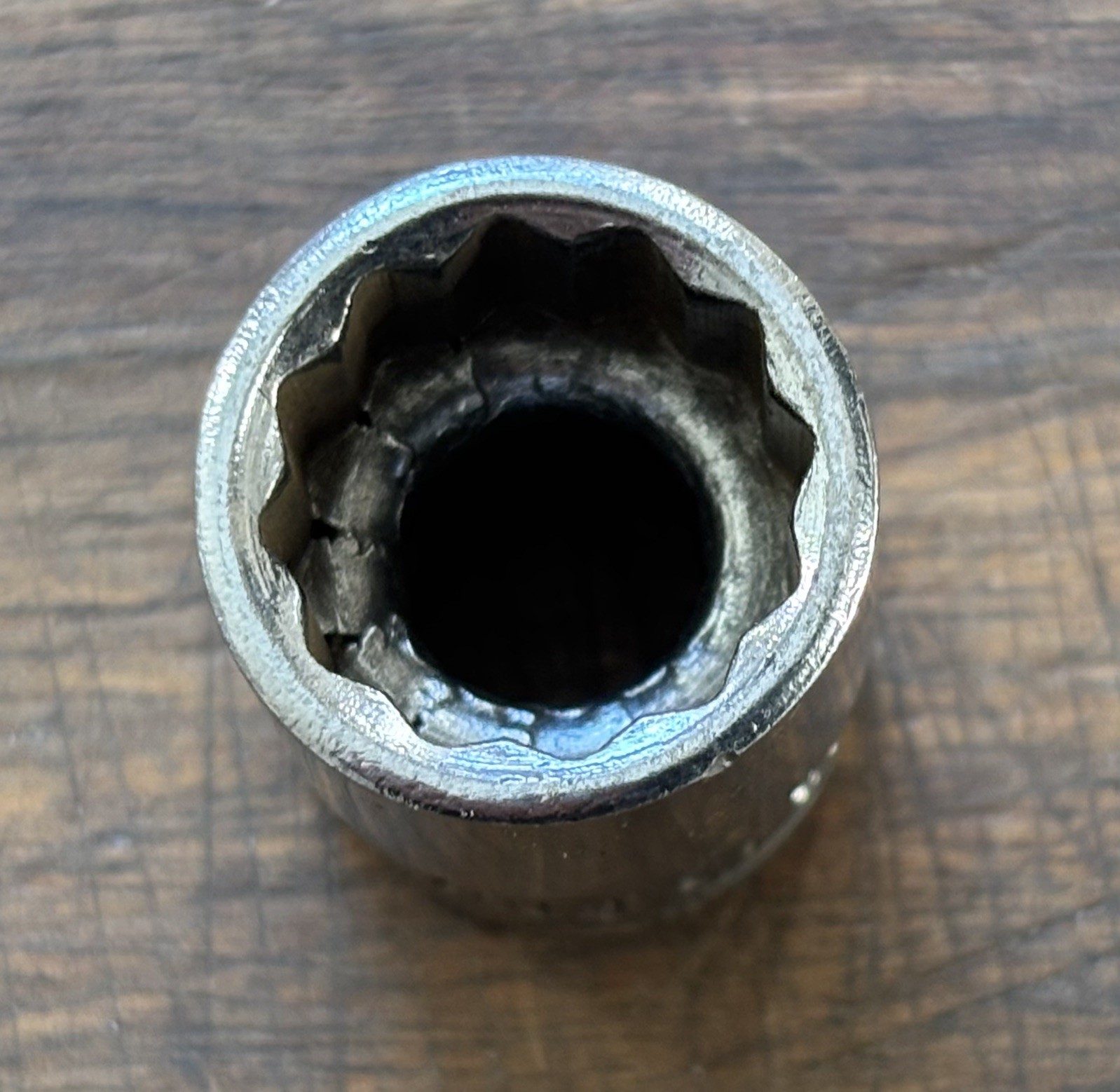 Snap-on. F161 – 1/2” AF – 3/8 Drive Shallow Socket – 12pt . Made in Canada