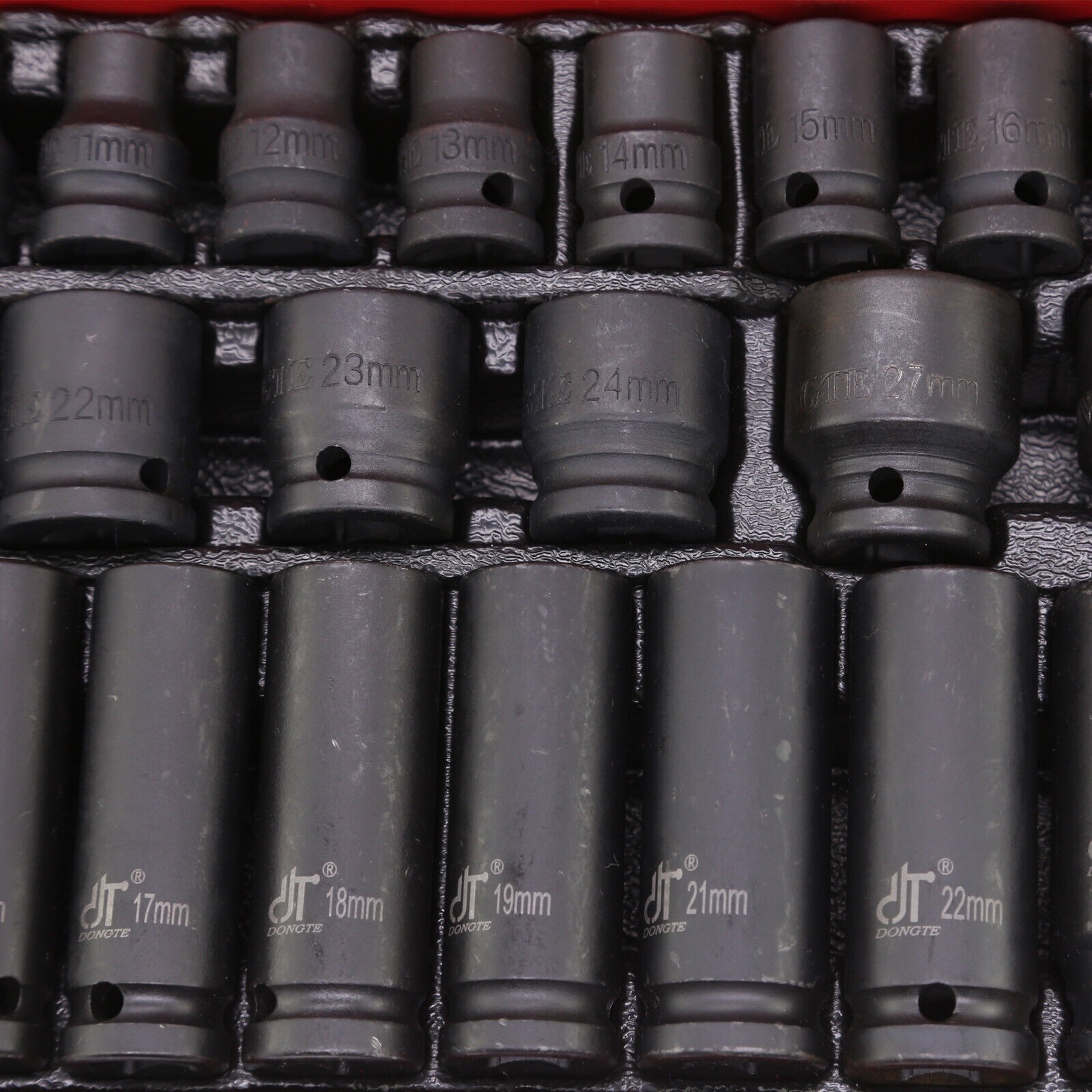 Deep Impact Socket Pro Tool Kit Multiple Drive Sizes Complete Set 35Pc DIY UK