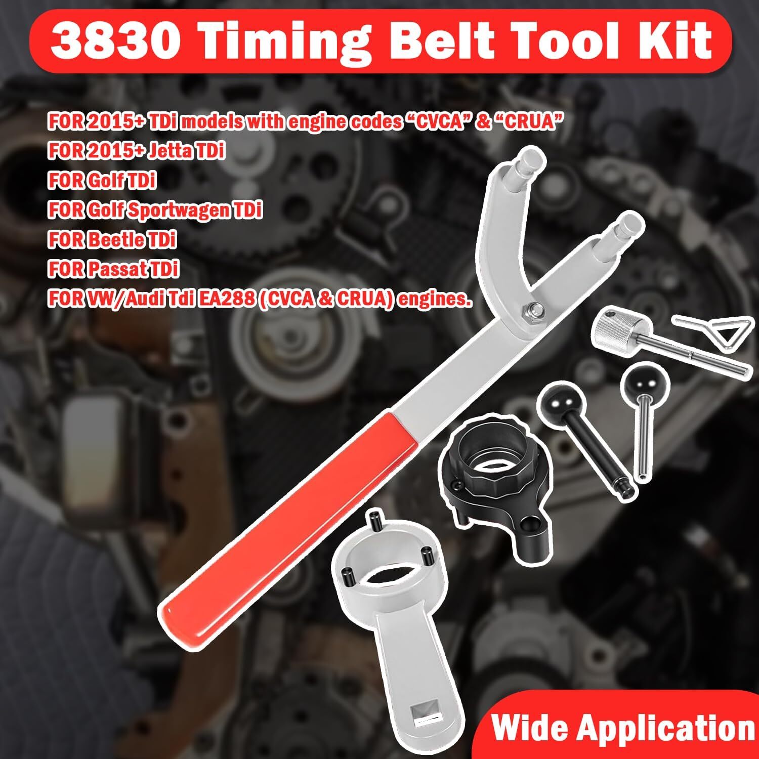 3830 Camshaft Timing Belt Tools Kit for Volkswagen TDI (EA288)