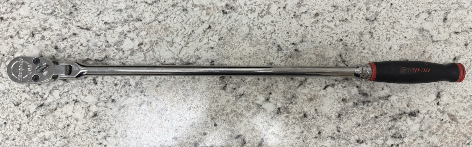 Snap On shlf80a 1/2” drive dual 80 soft grip long handle flex head ratchet red