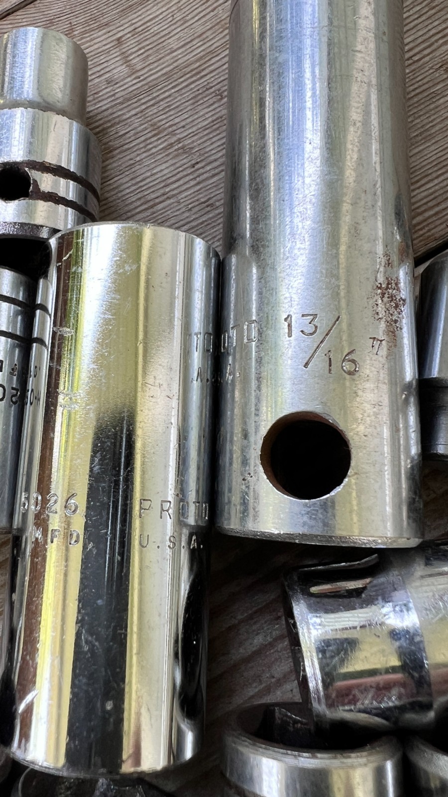 PROTO sockets lot of 22 various sizes 3/8 & 1/2 drive 6 & 12 point