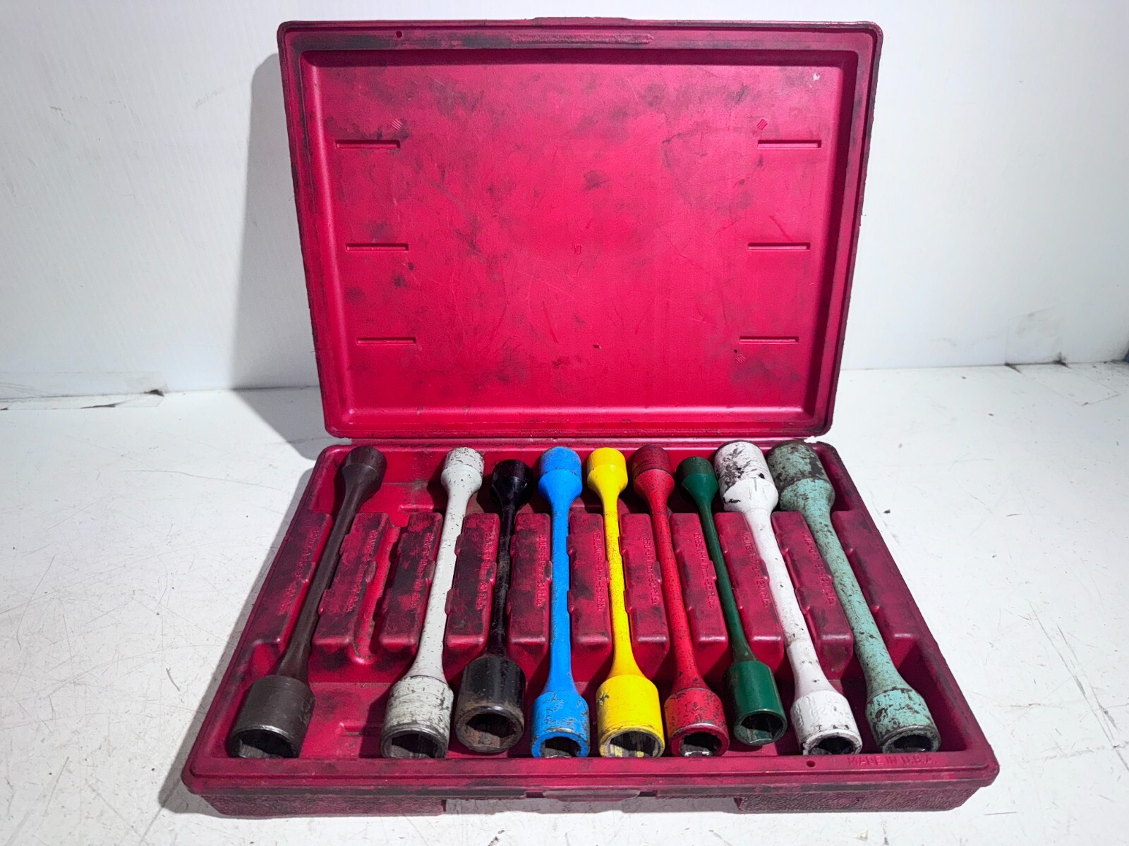 Blue Point 1/2″ Drive Torque Socket Set TSS8 – 9 Pieces Missing Orange