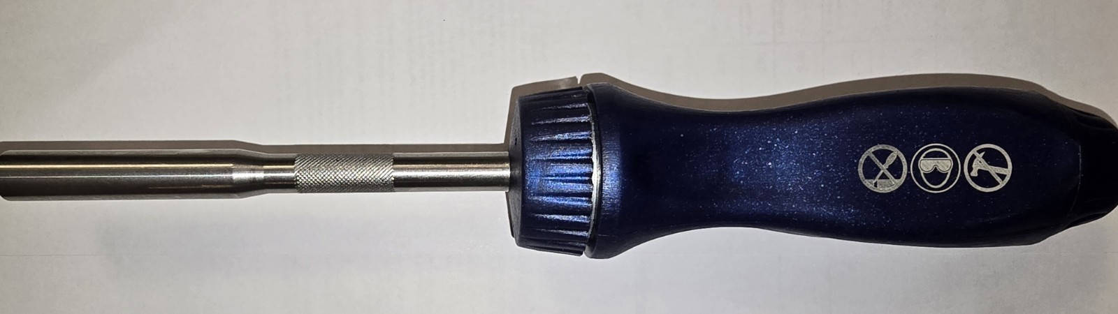 Snap-on Tools USA NEW POWER BLUE Ratcheting Screwdriver SSDMR4B BULK NO BITS/BOX