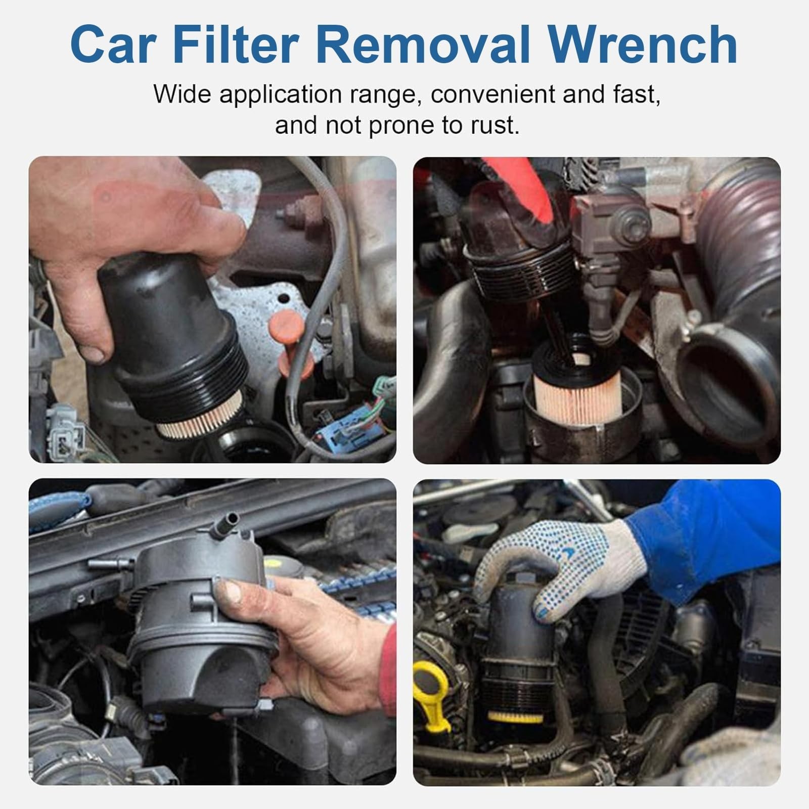 Adjustable Oil Filter Wrench 2-3/8″ to 3-1/8″ – 1/2″ Drive Tool for UTVs & Jet S