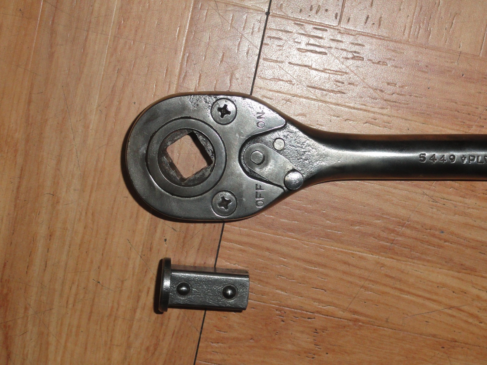 Rare Vintage Plomb 5449 1/2-Drive Ratchet W/Original Plug