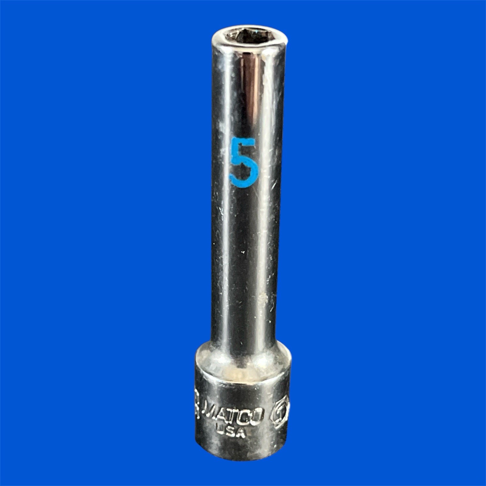 Matco Tools AD5M6A 5mm Metric Deep Socket 1/4″ Drive 6 Point Chrome Finish USA