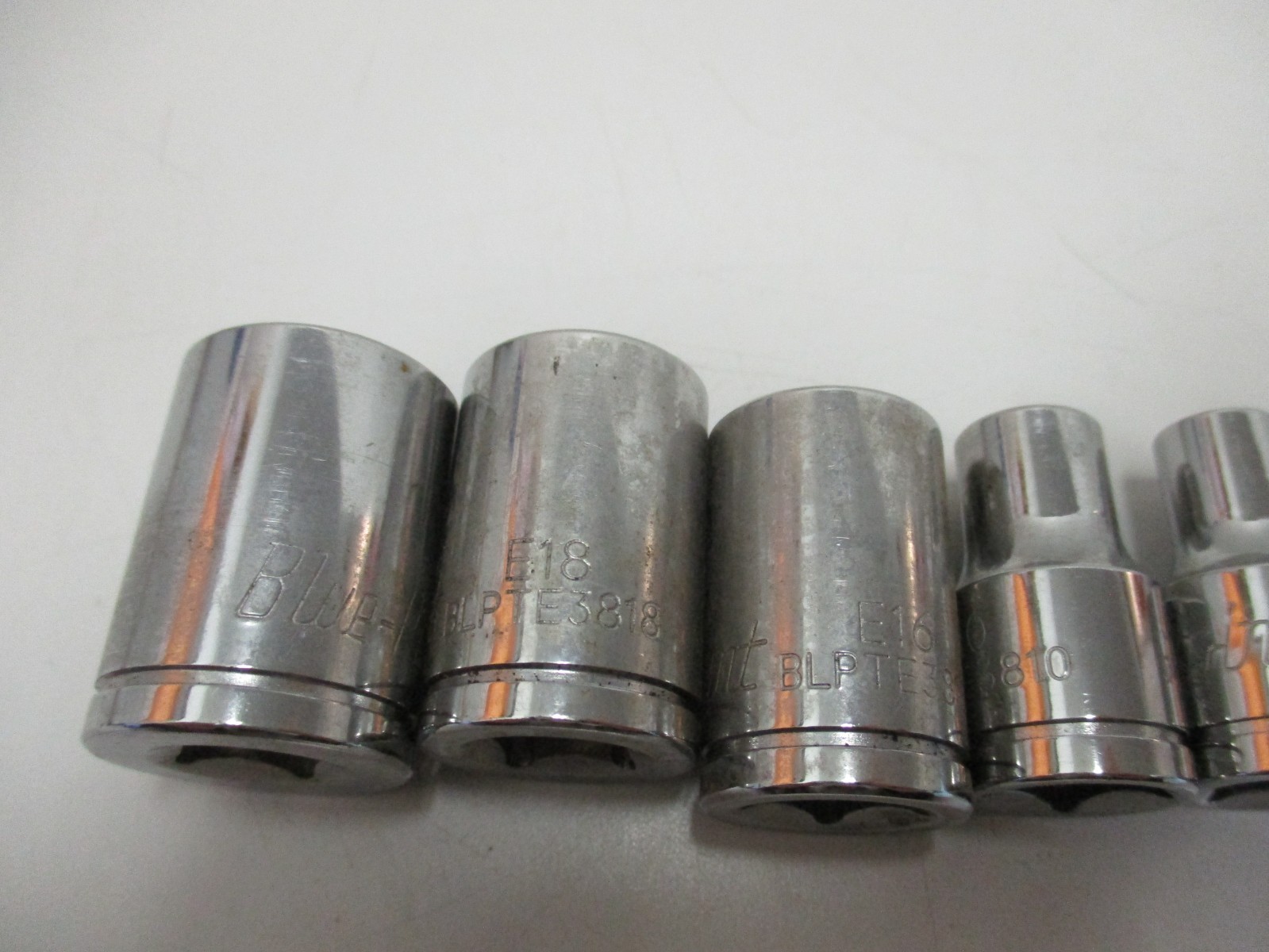 Blue-Point 9pc 3/8 Drive External Torx Socket Set E20,18,16,10,8,7,6,5,4