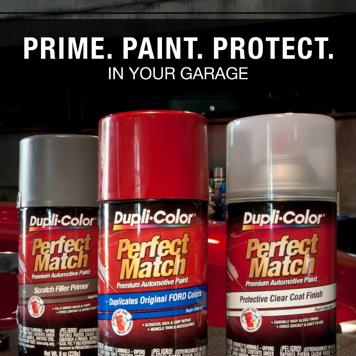 Dupli-Color Perfect Match Premium Automotive Paint, Phantom Grey Pearl, 8 oz