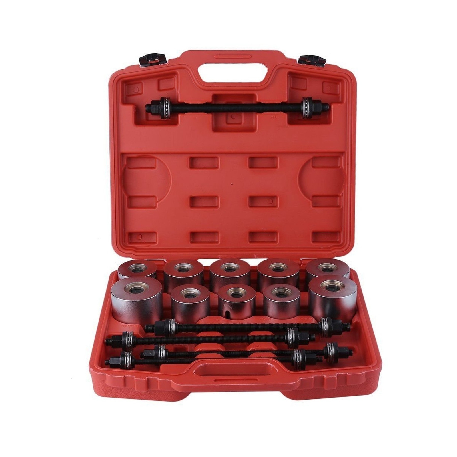 WINTOOLS 27 Pcs Universal Press & Pull Sleeve Kit Bush Bearing Removal Insert…
