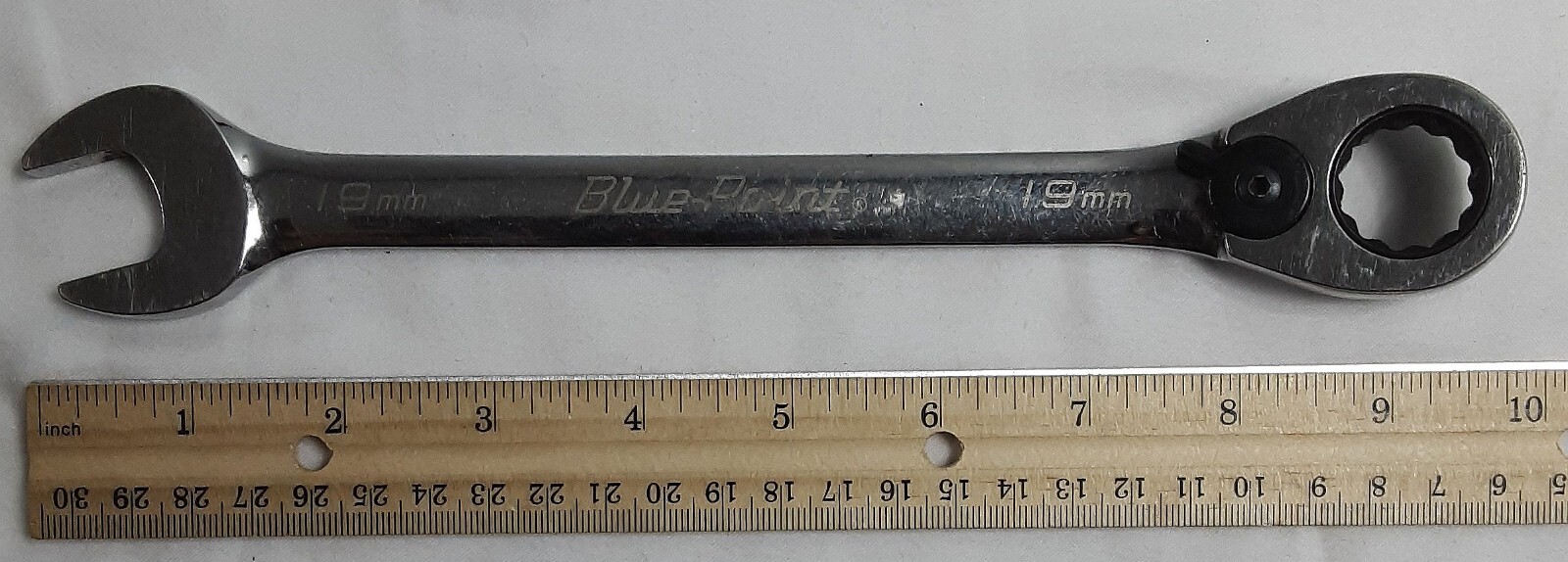 19mm BLUE-POINT BOERM 12-Point Ratcheting Combo Wrench