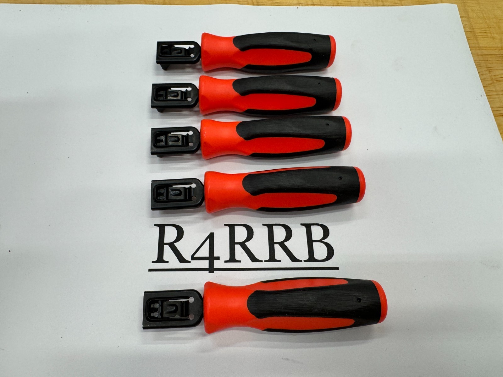 Snap-on Tools USA NEW ORANGE Soft Grip Feeler Gauge Holders LOT SET FB336-1Ox5