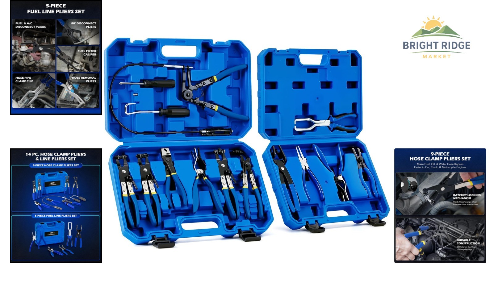 Professional Fuel Line Pliers and Hose Repair Kit for Auto Maintenance Tasks