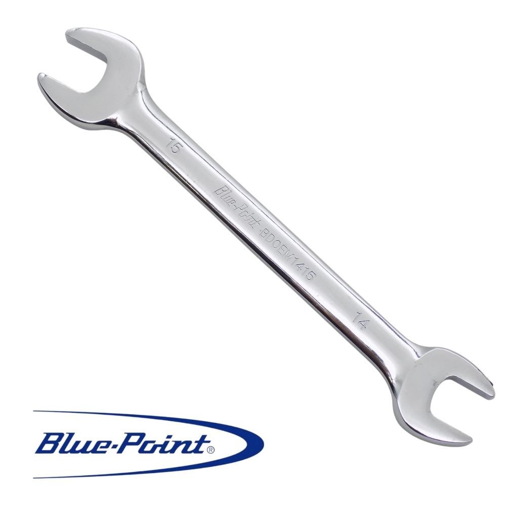 Blue Point Tools BDOEM1415 14mm x 15mm Metric Double Open-End Wrench Chrome GUC