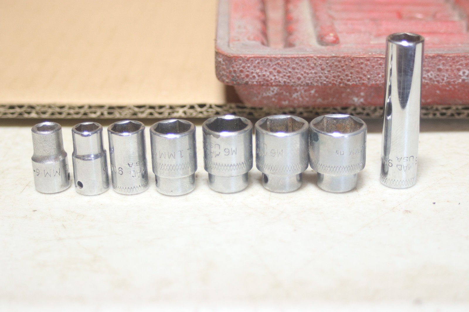MAC Tools 1/4 Inch Socket Lot with Box