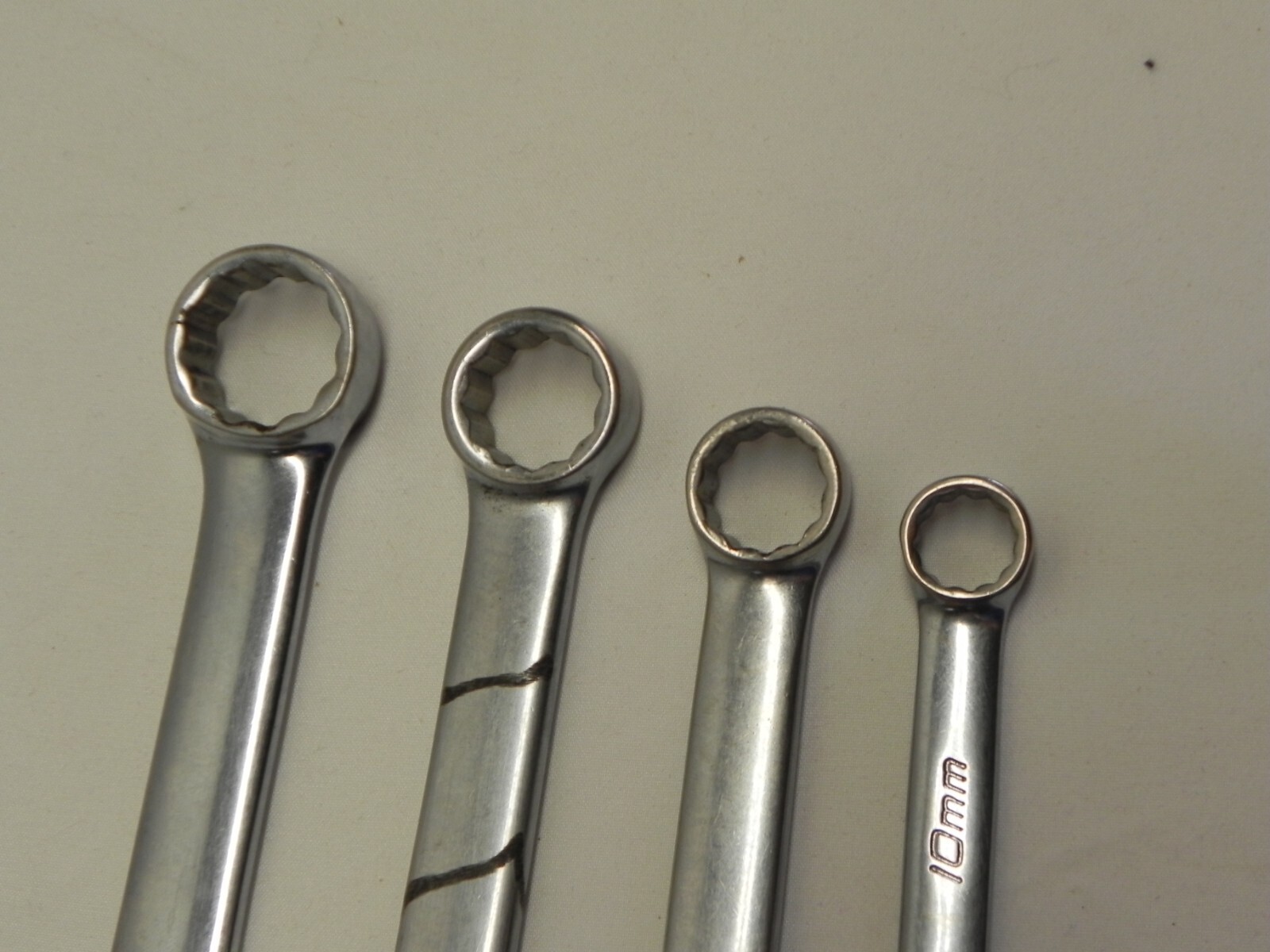 Snap-On 4 Piece 12 Pt Metric Flank Drive Combination Wrenches OEXM Series