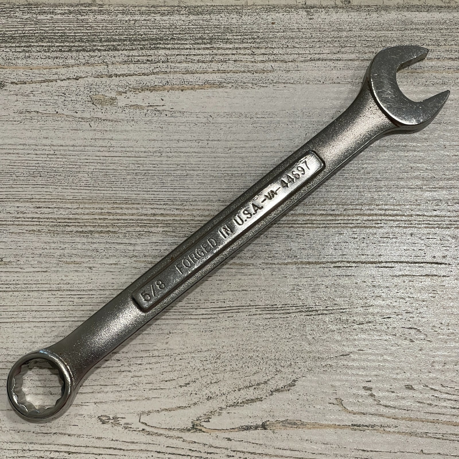 NOS Craftsman 5/8″ SAE Combination Wrench 12 Point -VA- 44697 Forged in USA