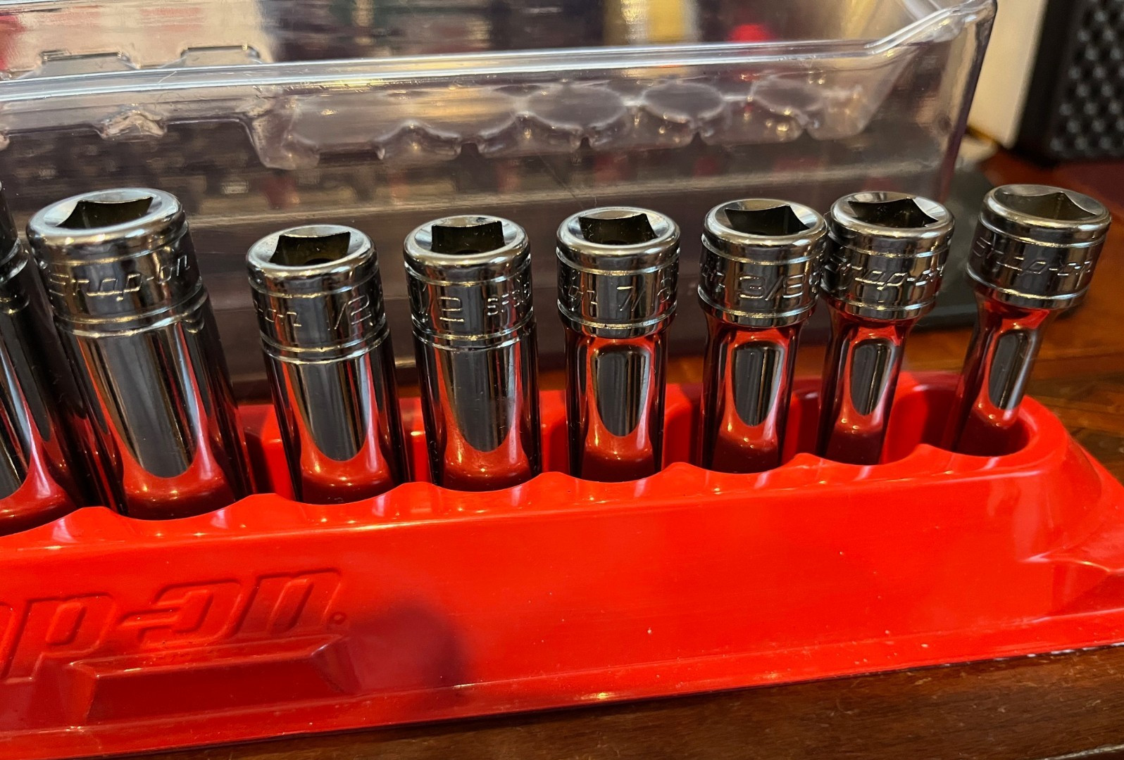 Snap-on™ 3/8″ Drive 1/4″ thru 7/8″ 6-Point Deep Socket Set 211SFSY NICE SAVE$$