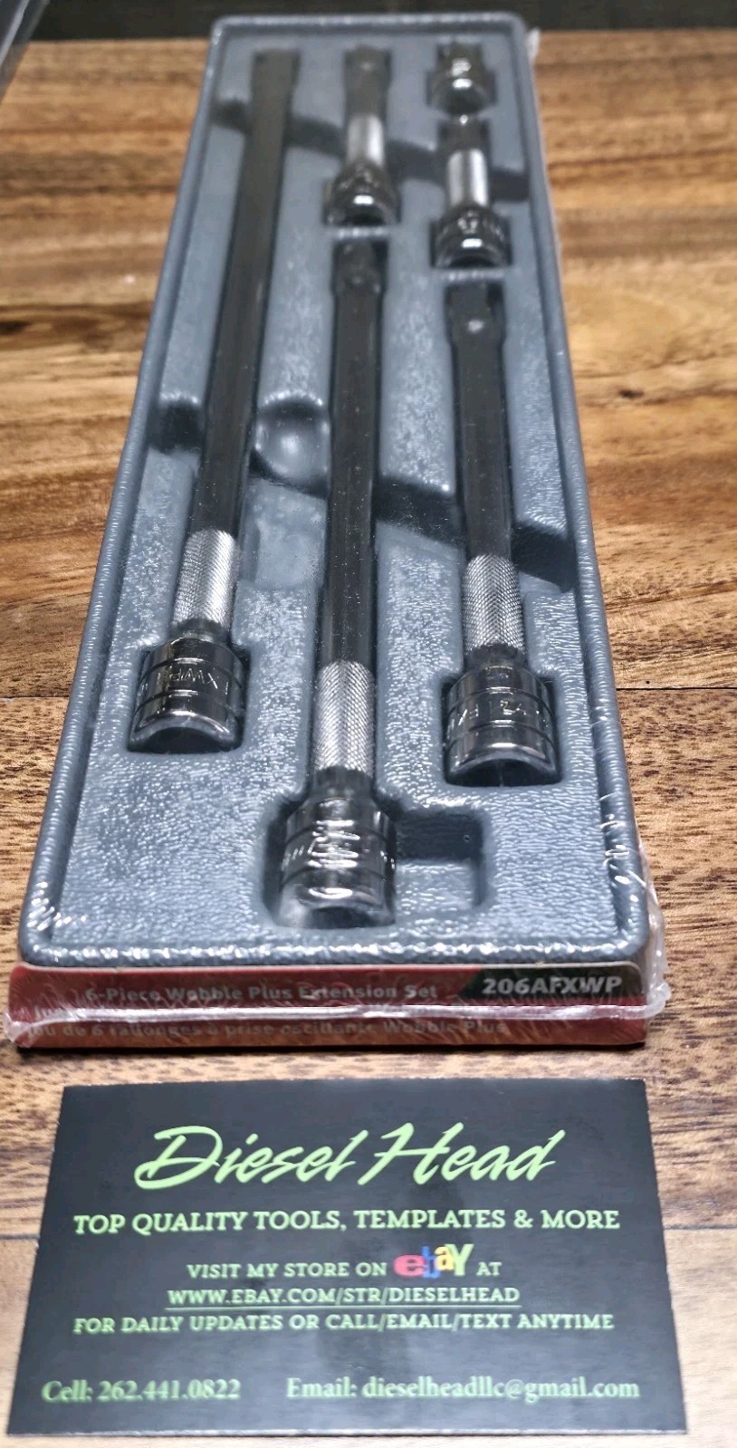 *NEW* Snap On Tools 206AFXWP 3/8″ 6pc WOBBLE PLUS Extension Set FREE SHIPPING