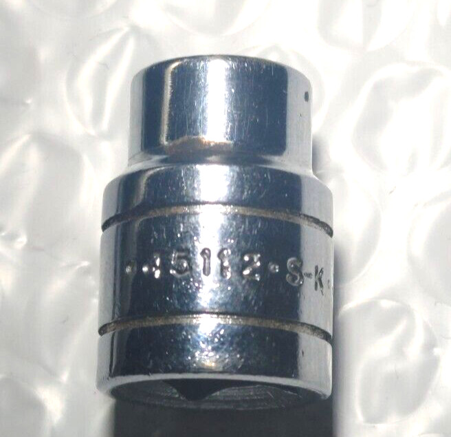 SK TOOLS 45112, 3/8″ DRIVE, 3/8″ SOCKET, SHALLOW, 6 POINT.