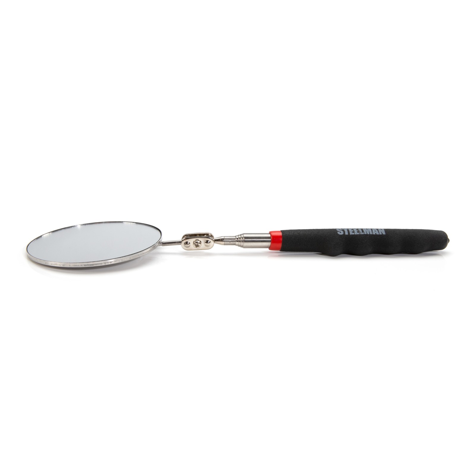 Steelman 29 in. Telescoping 3.25 in. Round Inspection Mirror 41820