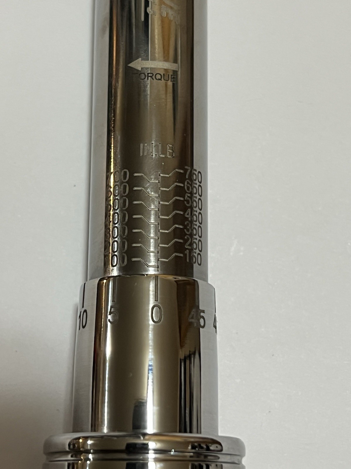 CDI 3/8 Drive Micrometer Torque Wrench Model 7502MRRHSS 100-750 In/Lb w Case USA