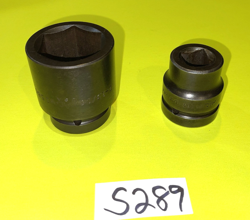 MAC TOOLS 2 PIECE 1 INCH DRIVE BUDD WHEEL IMPACT SOCKETS 13/16, 1-13/16