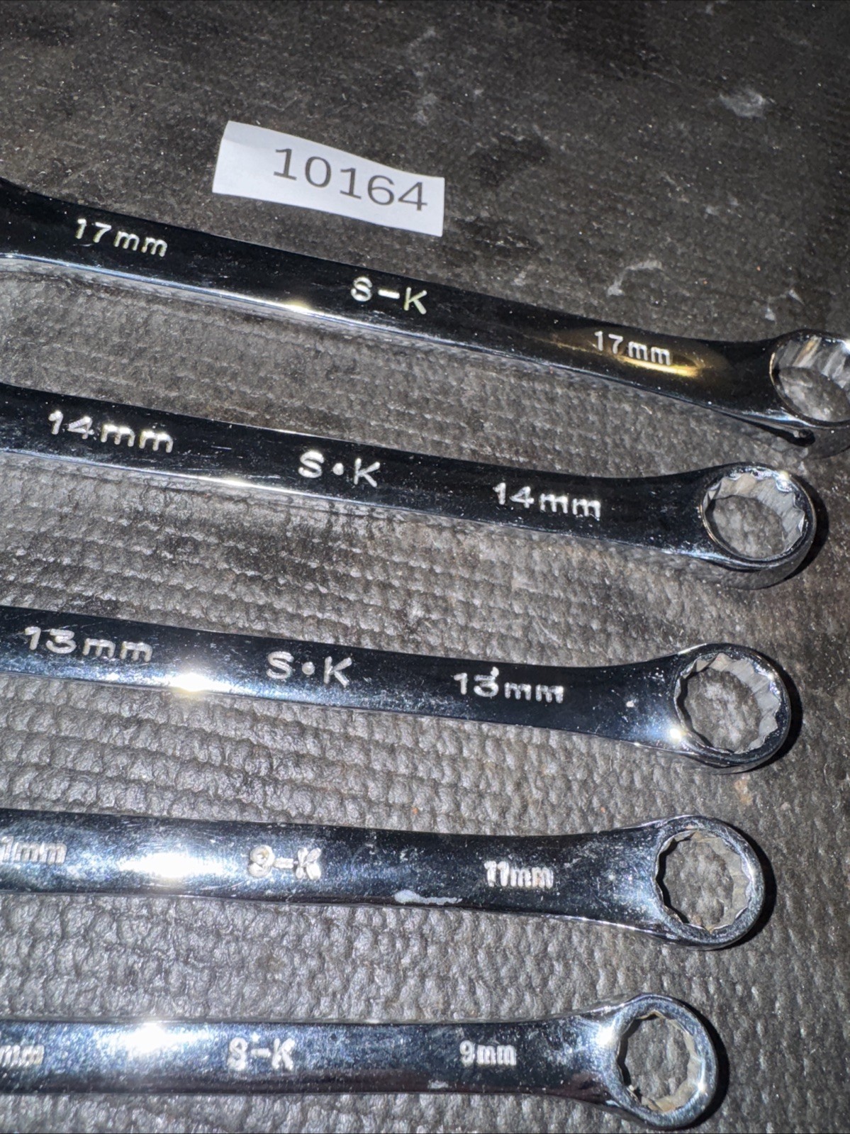SK Tools USA S-K 5pc Full Polish Metric Combination Wrench Set 17/14/13/11/9mm