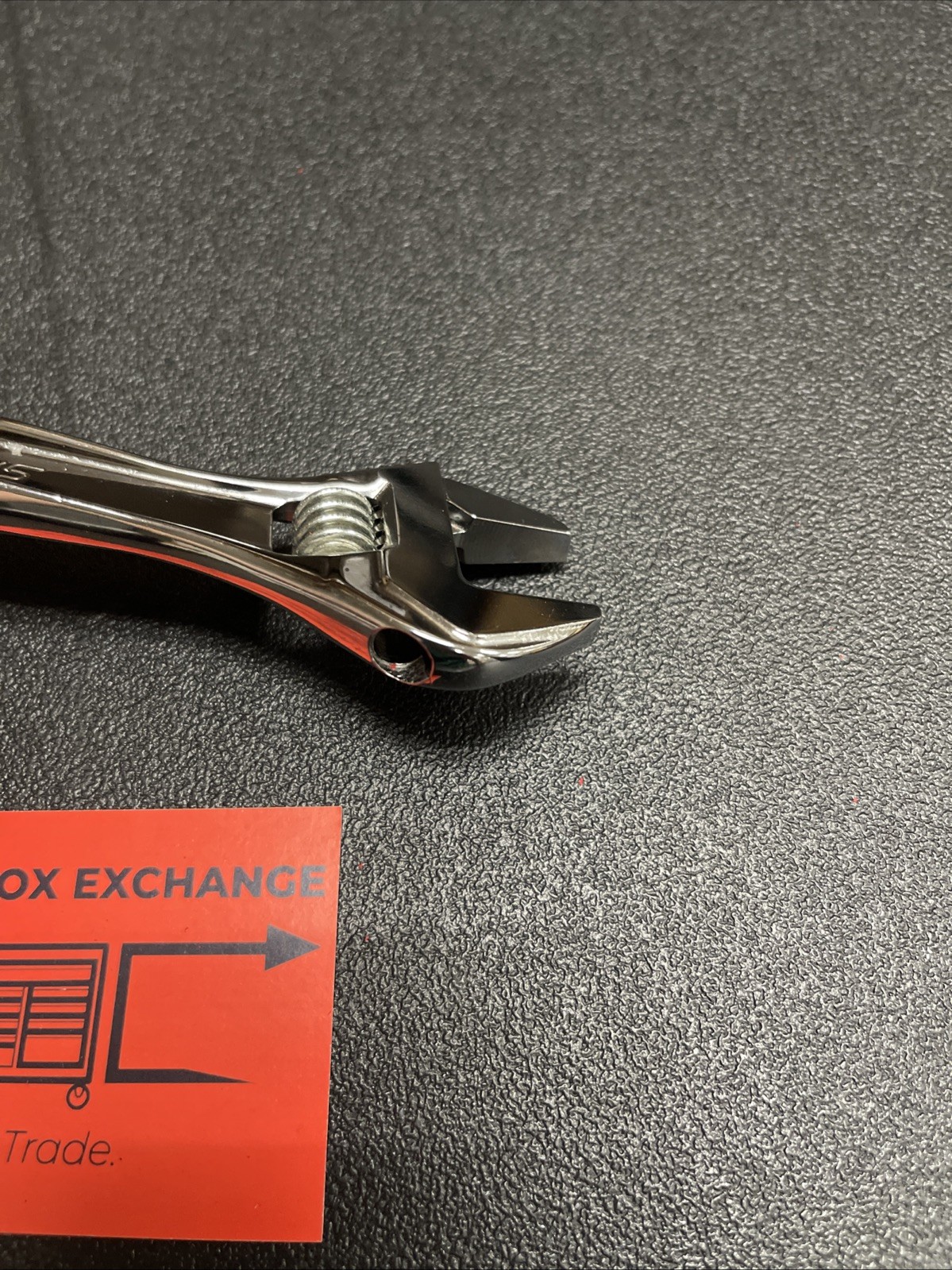 Snap-on Tools 6″ Length Chrome Smooth Jaw Adjustable Wrench AD6BA
