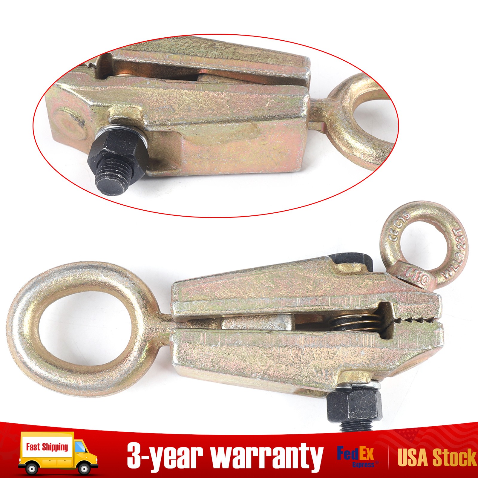 2-Way Automobile Sheet Metal Clamp Car Body Dent Repair Tool Pull Clamp Puller