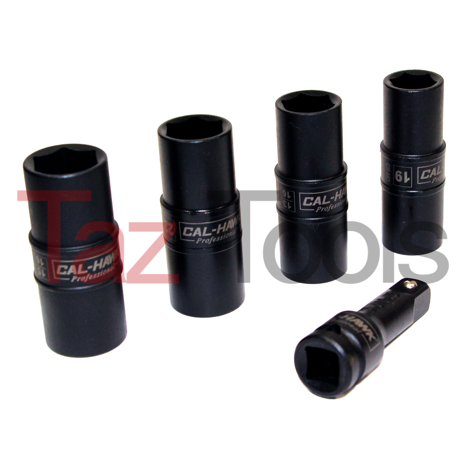 5 pc 1/2″ Dr Flip Lug Nut Impact Socket Back and Front Metric/Sae Thin Wall Tool
