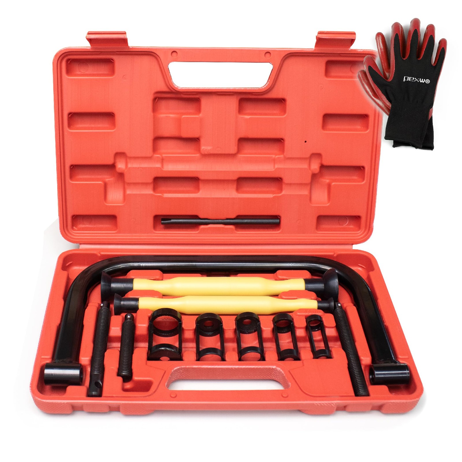 Valve Spring Compressor Tool Kit 10pc Removal & 2pc Lappers Small Engine Cylinde
