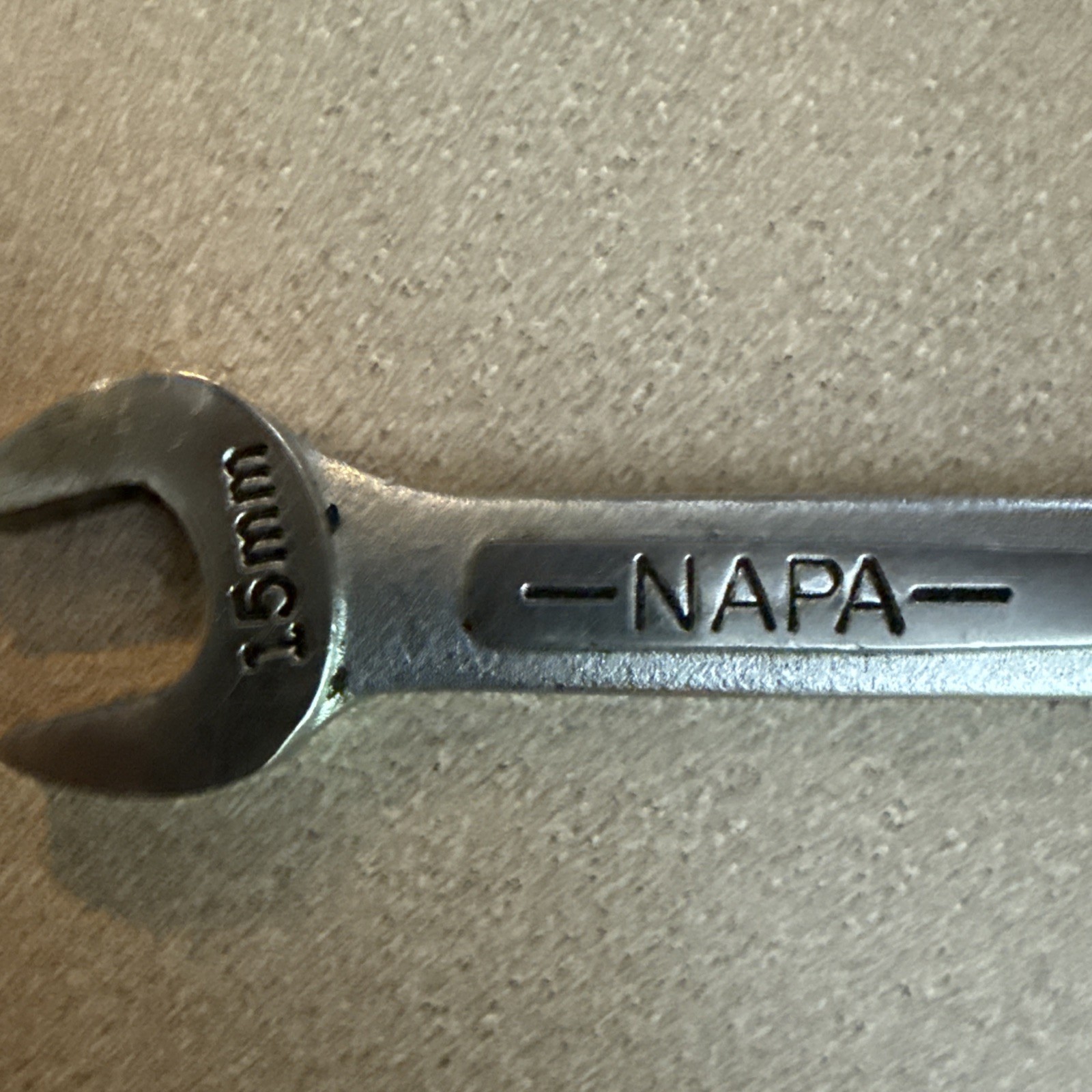 NAPA NDM55 15mm 12 Point SAE Chrome Combination Wrench USA