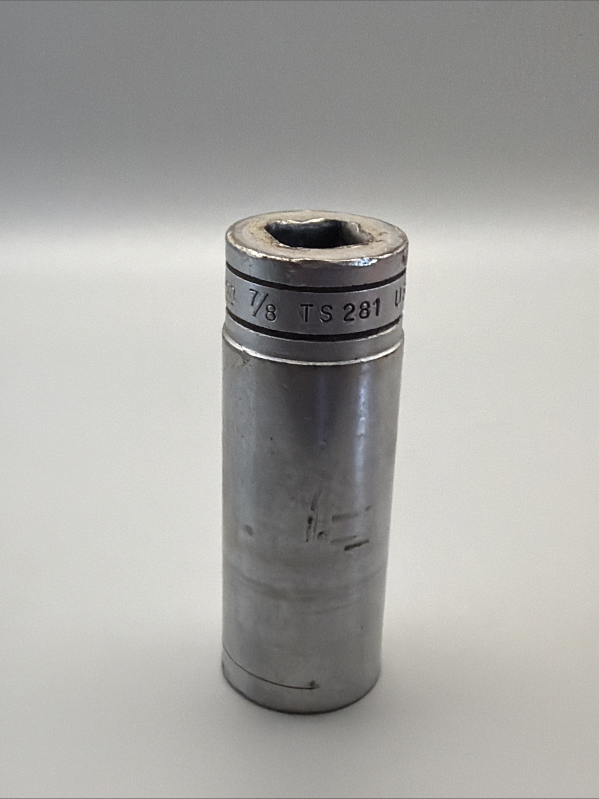 Vintage Snap-on TS-281 7/8″ Deep Socket 1/2″ Drive 6 pt SAE Chrome USA