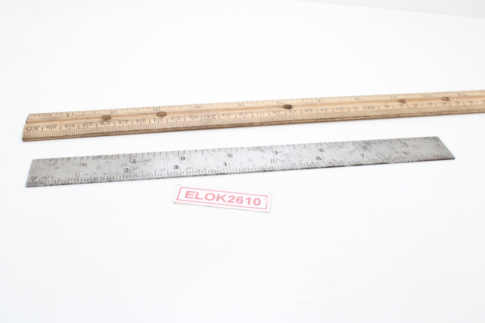 L.S. Starrett Co. 604R 6″ Tempered Ruler Double Side USA