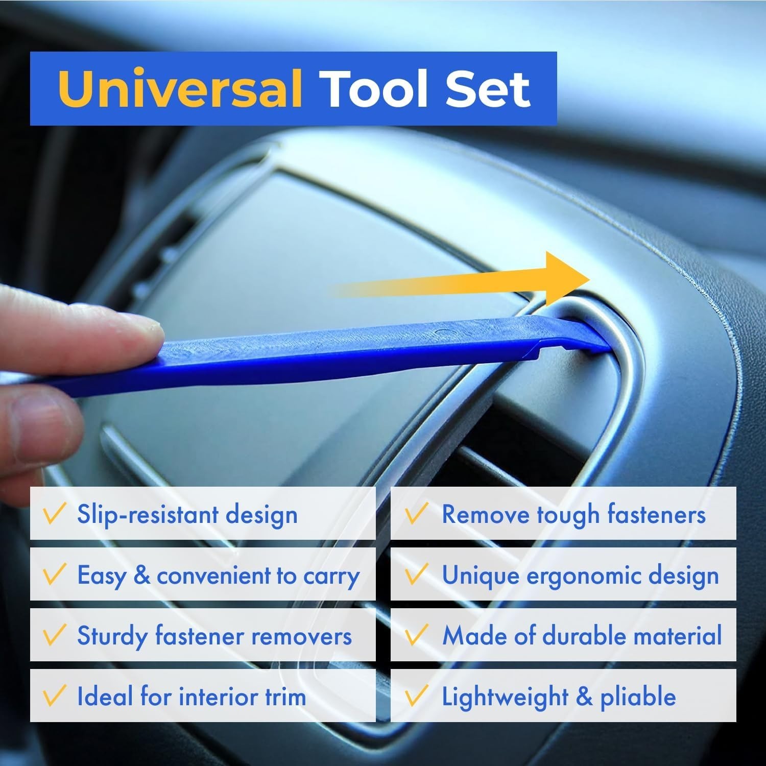 Essential Auto Trim Removal Tools 5 Pack Scratch Resistant for Car Interiors
