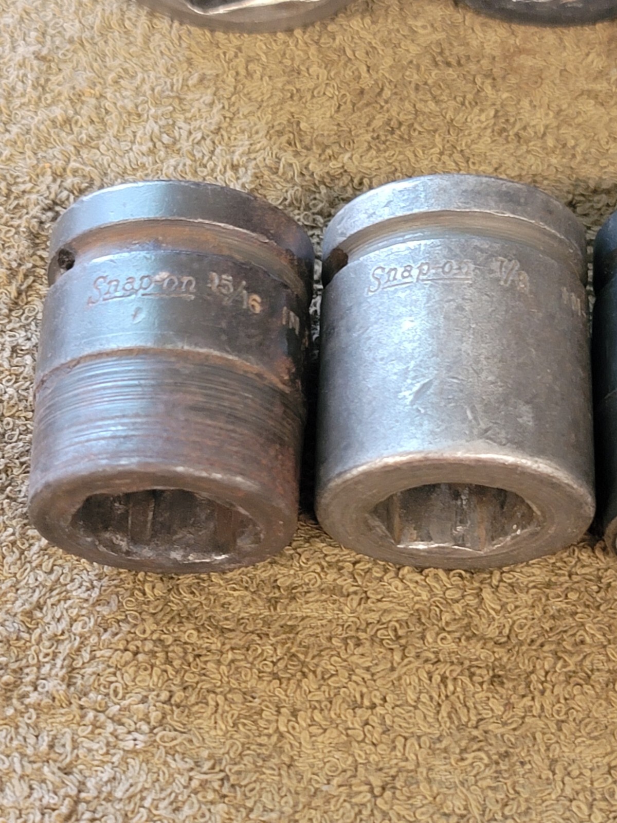 12 Snap-on Impact Socket Set SIM IM 3/4 Drive Sae 1-1/2 3/8 5/16 3/16 1/8 5/8″