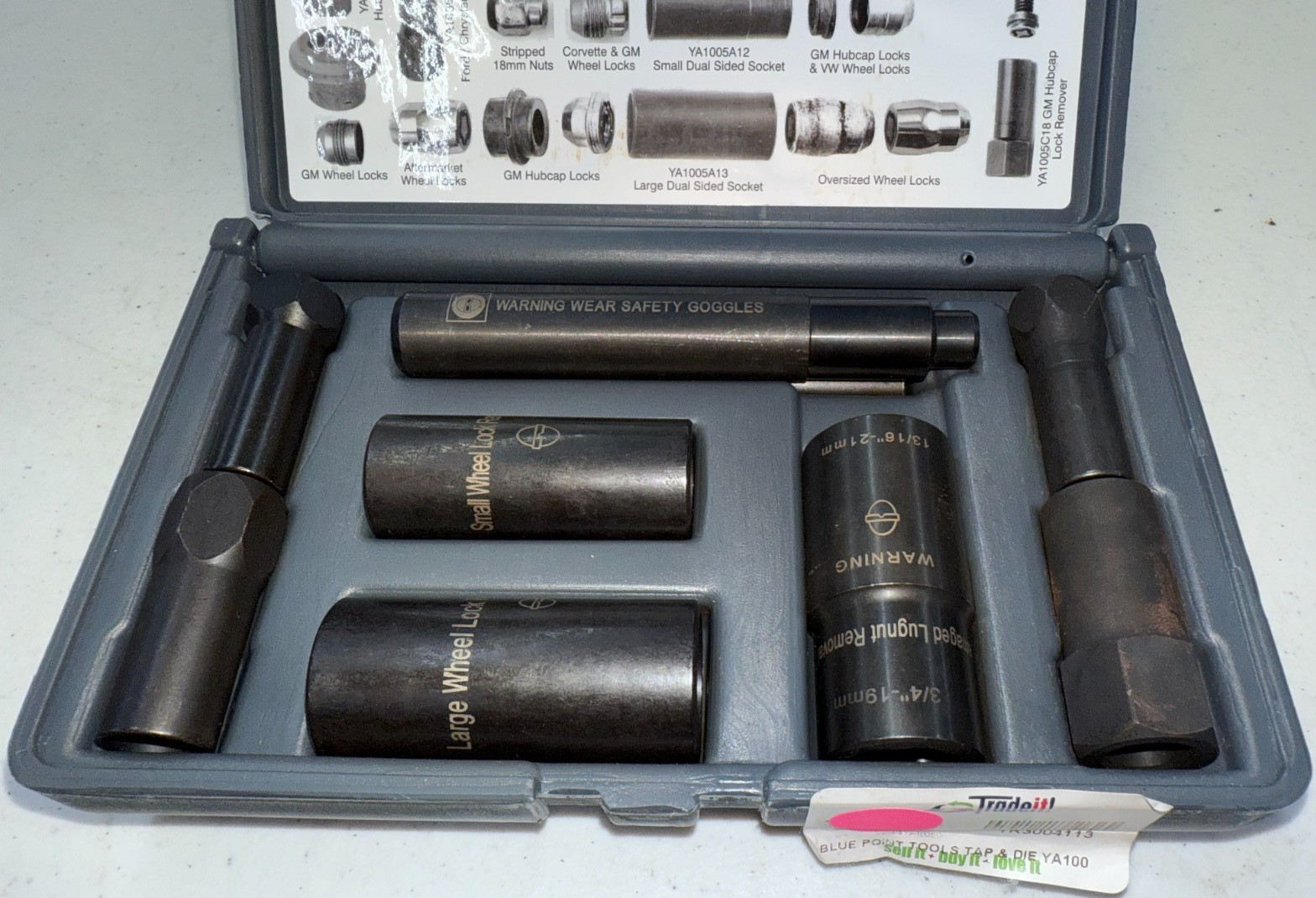 Blue-Point YA1005C Deluxe Hubcap And Wheel Lock Removal Kit